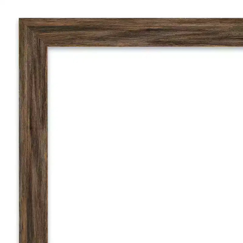 Specchio a figura intera stretto con cornice, 17" x 51", marrone chiaro - : Montaggio a porta/parete, cornice in legno