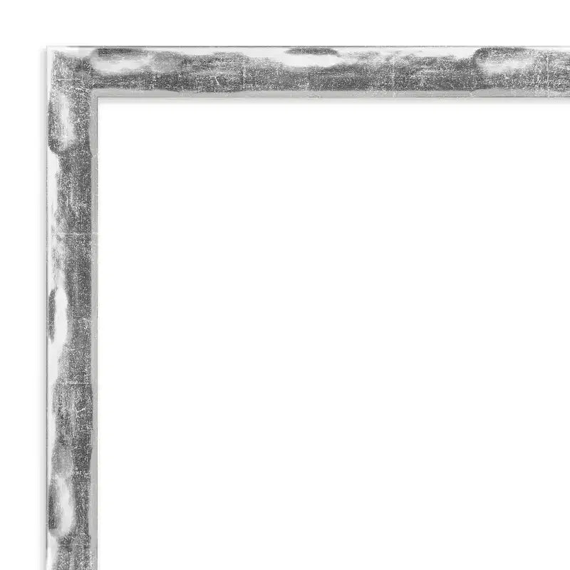 Specchio a figura intera per porta con cornice cromata a onda, con graffi: cornice in polistirene, nessun assemblaggio richiesto