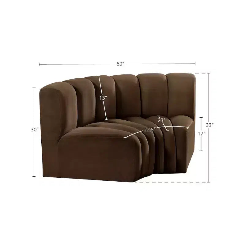 Divano modulare Arc Velvet