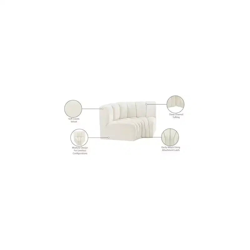 Divano modulare Arc Velvet