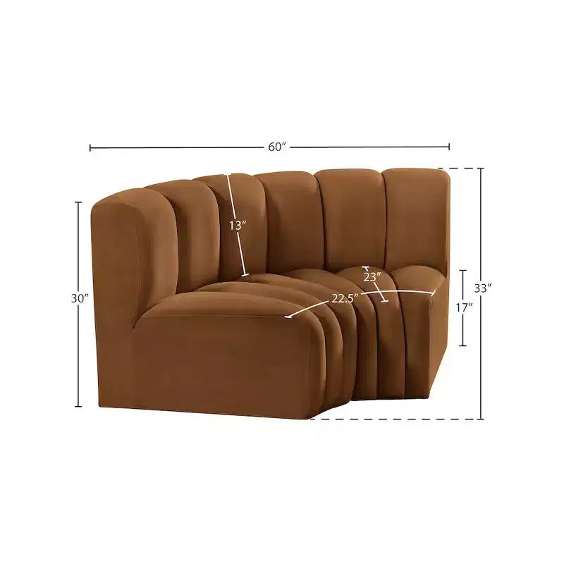 Divano modulare Arc Velvet