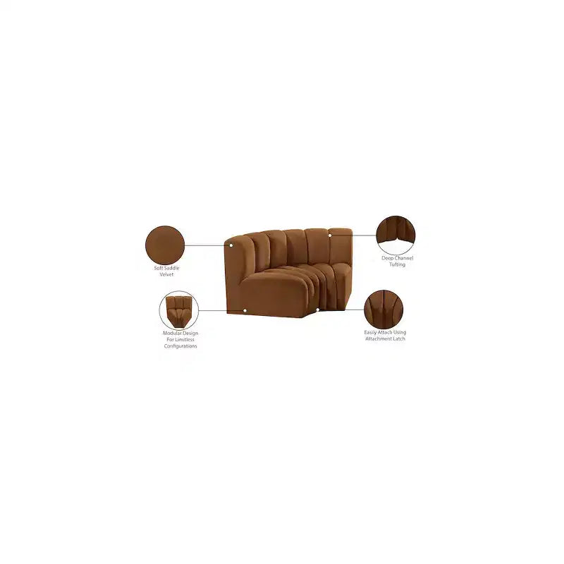 Divano modulare Arc Velvet