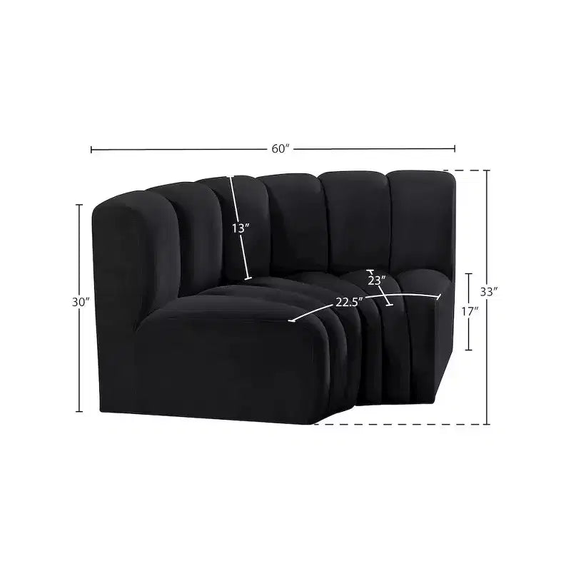 Divano modulare Arc Velvet
