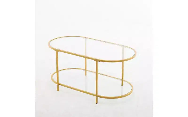 Karl Home Oval Glass Coffee Table