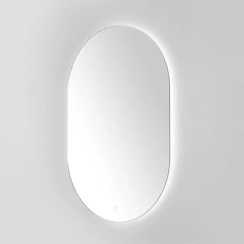 Specchio Ovale a LED in Alluminio da 24" - LMR1007 - Bianco