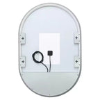 Specchio Ovale a LED in Alluminio da 24" - LMR1007 - Bianco