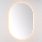 Specchio Ovale a LED in Alluminio da 24" - LMR1007 - Bianco