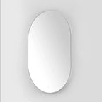 Specchio Ovale a LED in Alluminio da 24" - LMR1007 - Bianco