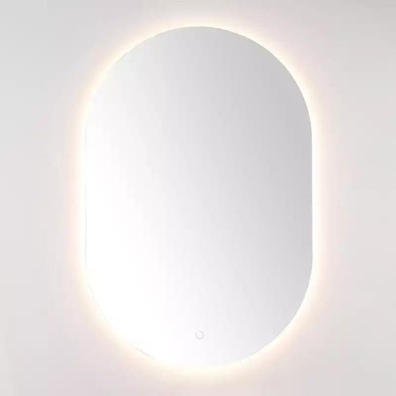 Specchio Ovale a LED in Alluminio da 24" - LMR1007 - Bianco