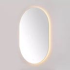 Specchio Ovale a LED in Alluminio da 24" - LMR1007 - Bianco