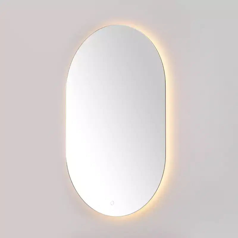 Specchio Ovale a LED in Alluminio da 24" - LMR1007 - Bianco