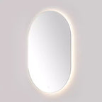 Specchio Ovale a LED in Alluminio da 24" - LMR1007 - Bianco