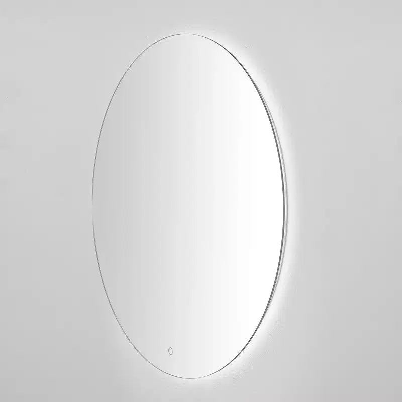 Specchio LED rotondo 36 alluminio - LMR1004 - Argento