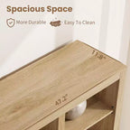 Libreria alta 183 cm con scomparti, Scaffale stile rustico, Libreria con 4 cassetti, Scaffali autoportanti per ufficio o casa