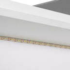 Divano letto matrimoniale con ripiani portaoggetti, cassetti, stazione di ricarica, luce a LED, scrivania, testiera e schienale imbottiti