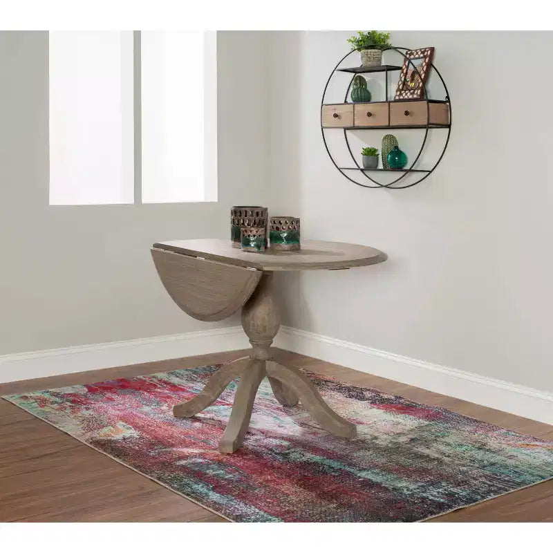 Tavoli da Pranzo Tradizionali Torino Marrone Rustico - : Legno Massello, 4 Posti, 42" Diametro