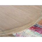 Tavoli da Pranzo Tradizionali Torino Marrone Rustico - : Legno Massello, 4 Posti, 42" Diametro