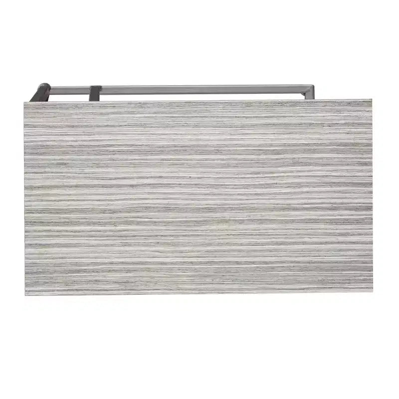 Tavolino d'appoggio contemporaneo in ferro e legno grigio chiaro - Olivia & May: Tavolino da divano, Tavolino a C alto 26 pollici