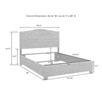 Queen Serena Letto Banana Leaf - : Stile Costiero Compensato e Struttura in Legno, Design Testiera Curvo