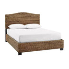 Queen Serena Letto Banana Leaf - : Stile Costiero Compensato e Struttura in Legno, Design Testiera Curvo