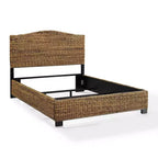 Queen Serena Letto Banana Leaf - : Stile Costiero Compensato e Struttura in Legno, Design Testiera Curvo