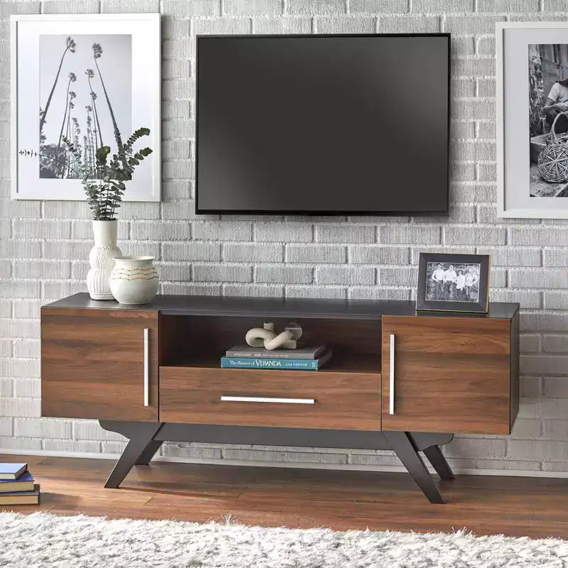Mobile TV Ashfield Mid-Century Modern per televisori fino a 64 pollici