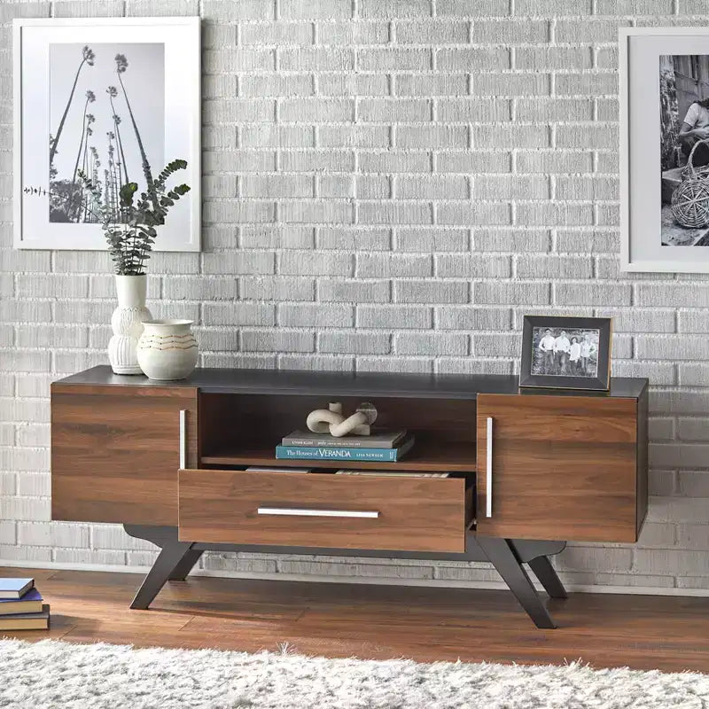 Mobile TV Ashfield Mid-Century Modern per televisori fino a 64 pollici