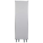 Lavagna magnetica/separé in tessuto mobile bifacciale con ruote bloccabili, 72A x 24L (3 sezioni incluse)