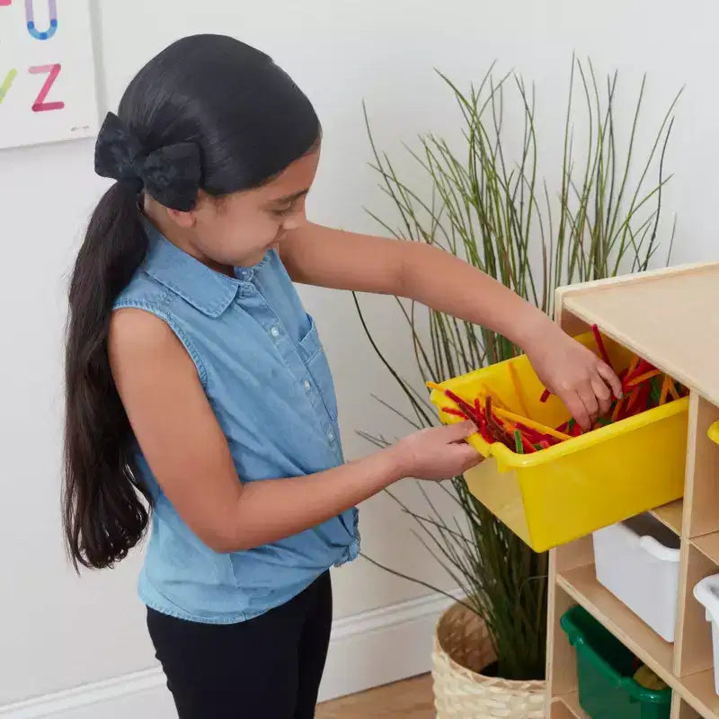 Mobile con 12 scomparti e 15 contenitori frontali a paletta, 3x4, Mobili per bambini