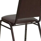 Sedia da banchetto impilabile con schienale trapezoidale - Seduta spessa 1,5 pollici