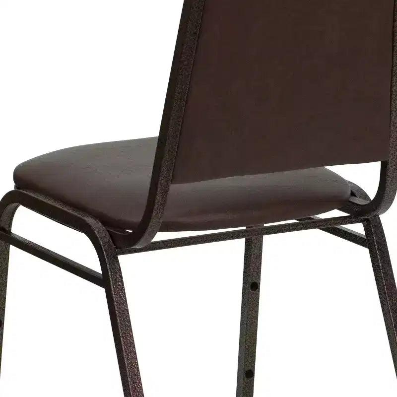 Sedia da banchetto impilabile con schienale trapezoidale - Seduta spessa 1,5 pollici