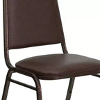 Sedia da banchetto impilabile con schienale trapezoidale - Seduta spessa 1,5 pollici