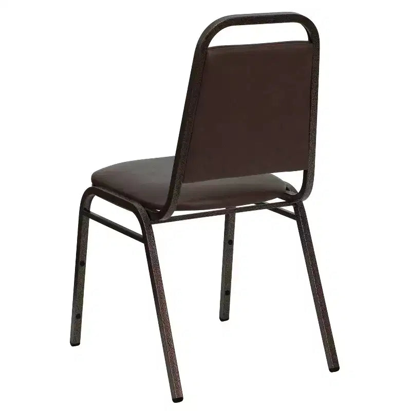Sedia da banchetto impilabile con schienale trapezoidale - Seduta spessa 1,5 pollici