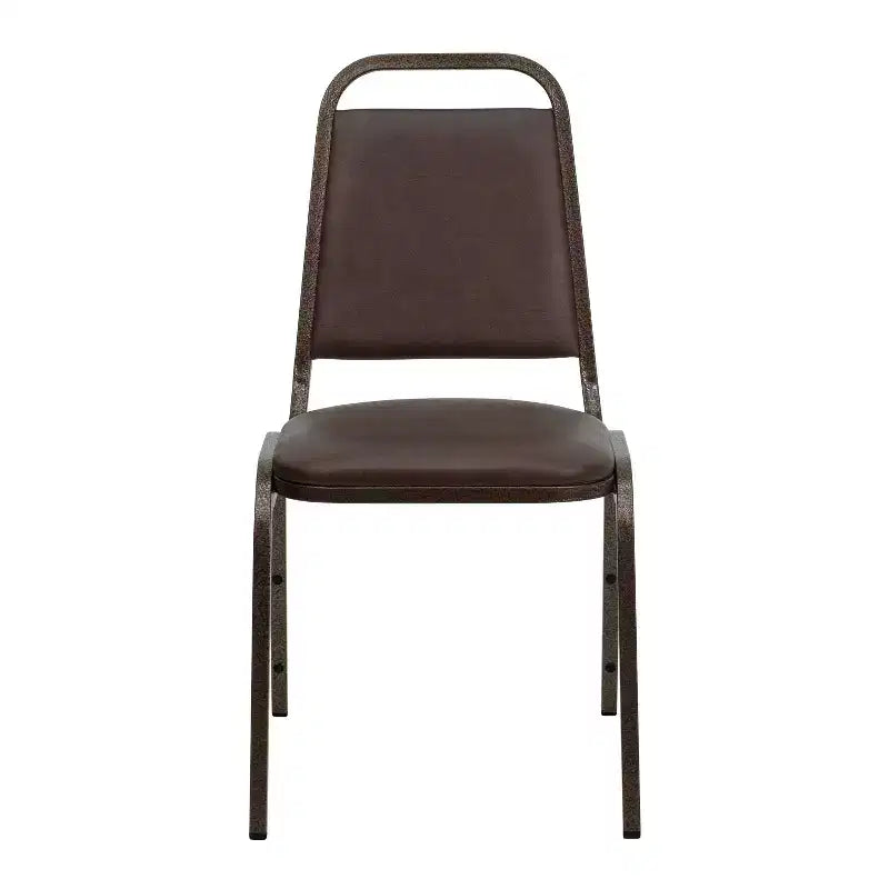 Sedia da banchetto impilabile con schienale trapezoidale - Seduta spessa 1,5 pollici