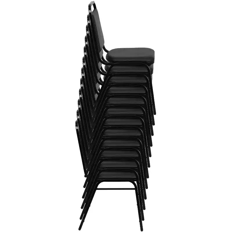 Sedia da banchetto impilabile con schienale trapezoidale - Seduta spessa 1,5 pollici