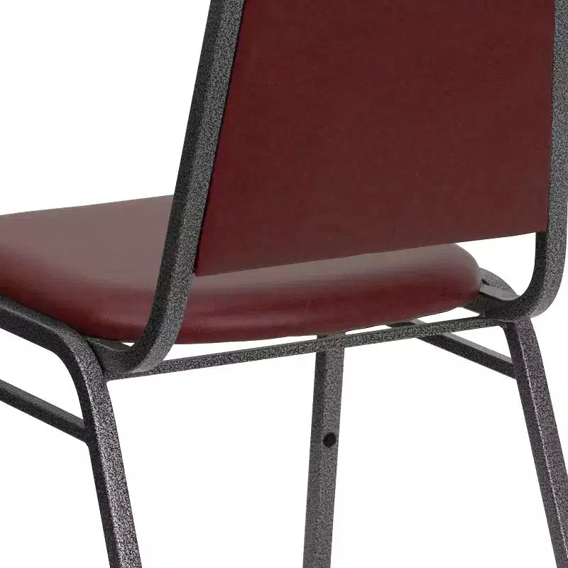 Sedia da banchetto impilabile con schienale trapezoidale - Seduta spessa 1,5 pollici