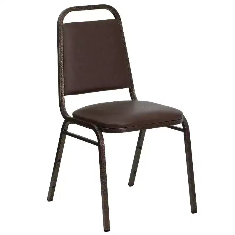 Sedia da banchetto impilabile con schienale trapezoidale - Seduta spessa 1,5 pollici