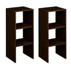 ClosetMaid 895600 Decorative Home Stackable 2-Cube Organizer Storage 31-Inch, Espresso (2 Pack)